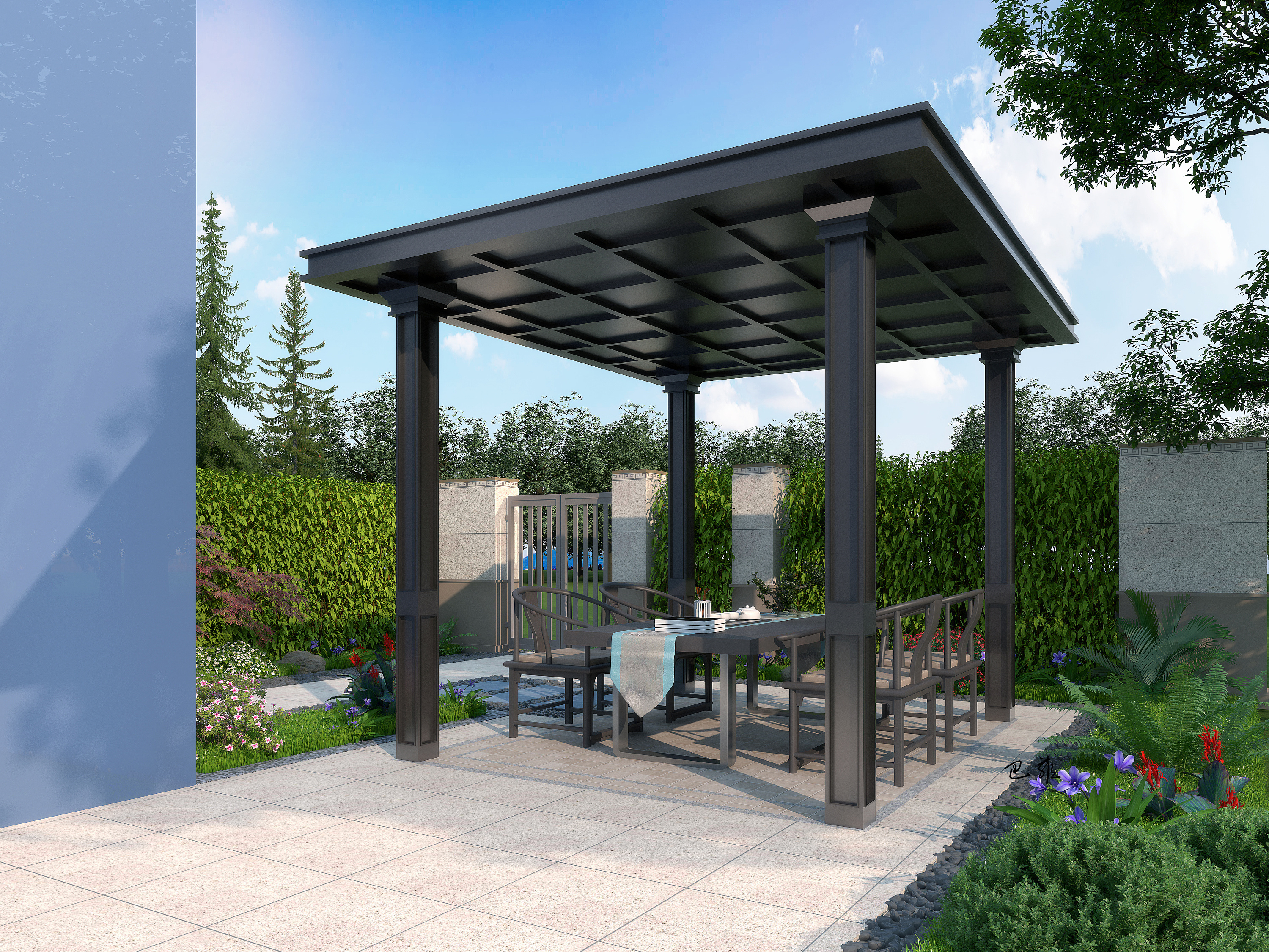 自建房·外立面·别墅·庭院·古建民宿