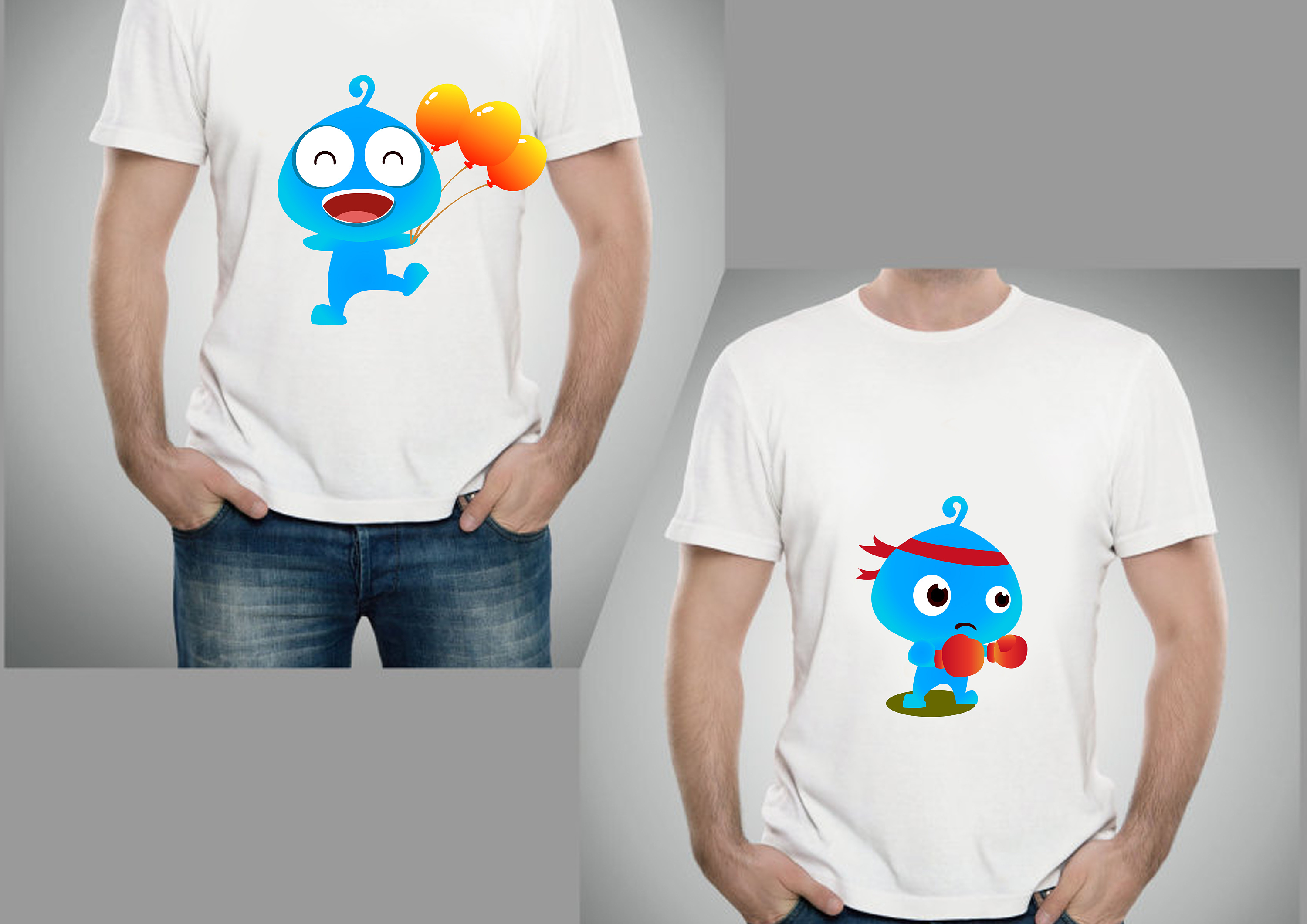 吉祥物设计蓝宝