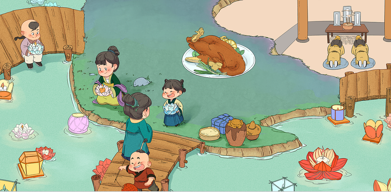 国风卡通（图ZMjg0OTk3NDU2） - 儿童插画 - 站酷设计师画画的蛮蛮原创素材 - 站酷ZCOOL