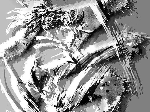 水墨风格插画（个人主页-ZNDE5OTE4ODA=） - 创作习作 - 站酷设计师瑾十原创素材 - 站酷ZCOOL