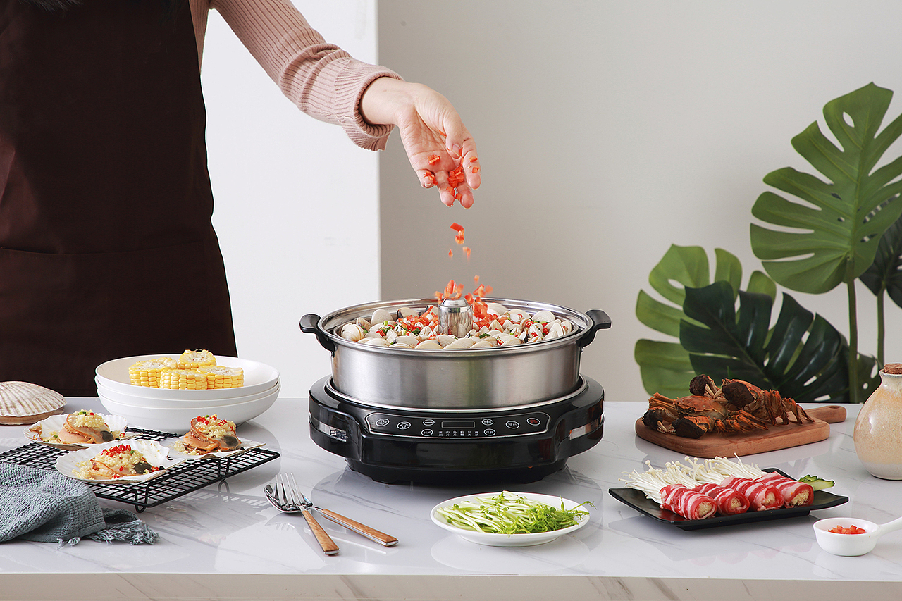 电烤盘+电火锅拍摄（图ZMTQxNjk2ODI4） - 产品摄影 - 站酷设计师雷清声原创素材 - 站酷ZCOOL