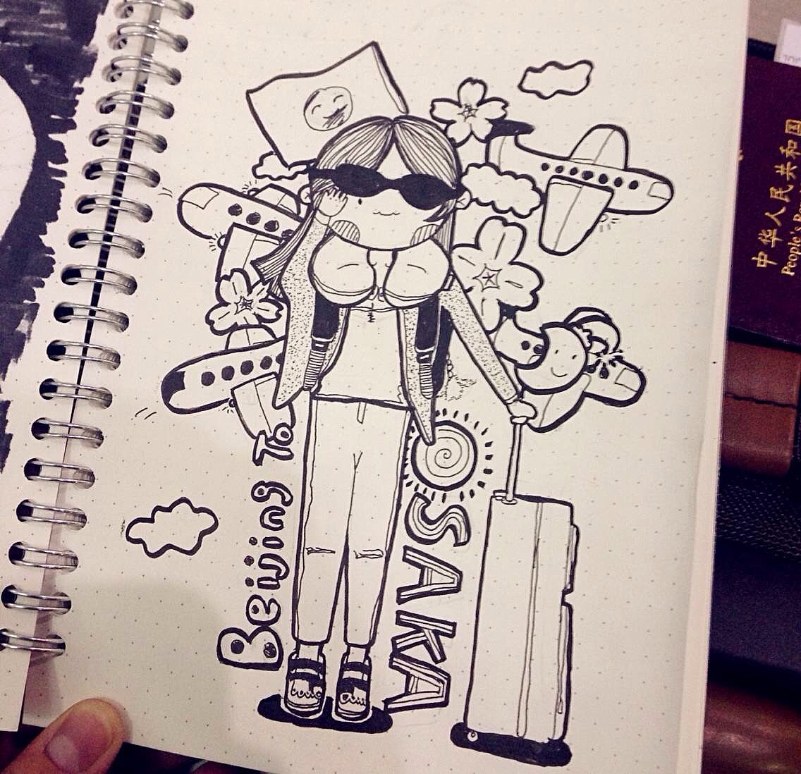 日本游记插画练习 以及一些平时练习