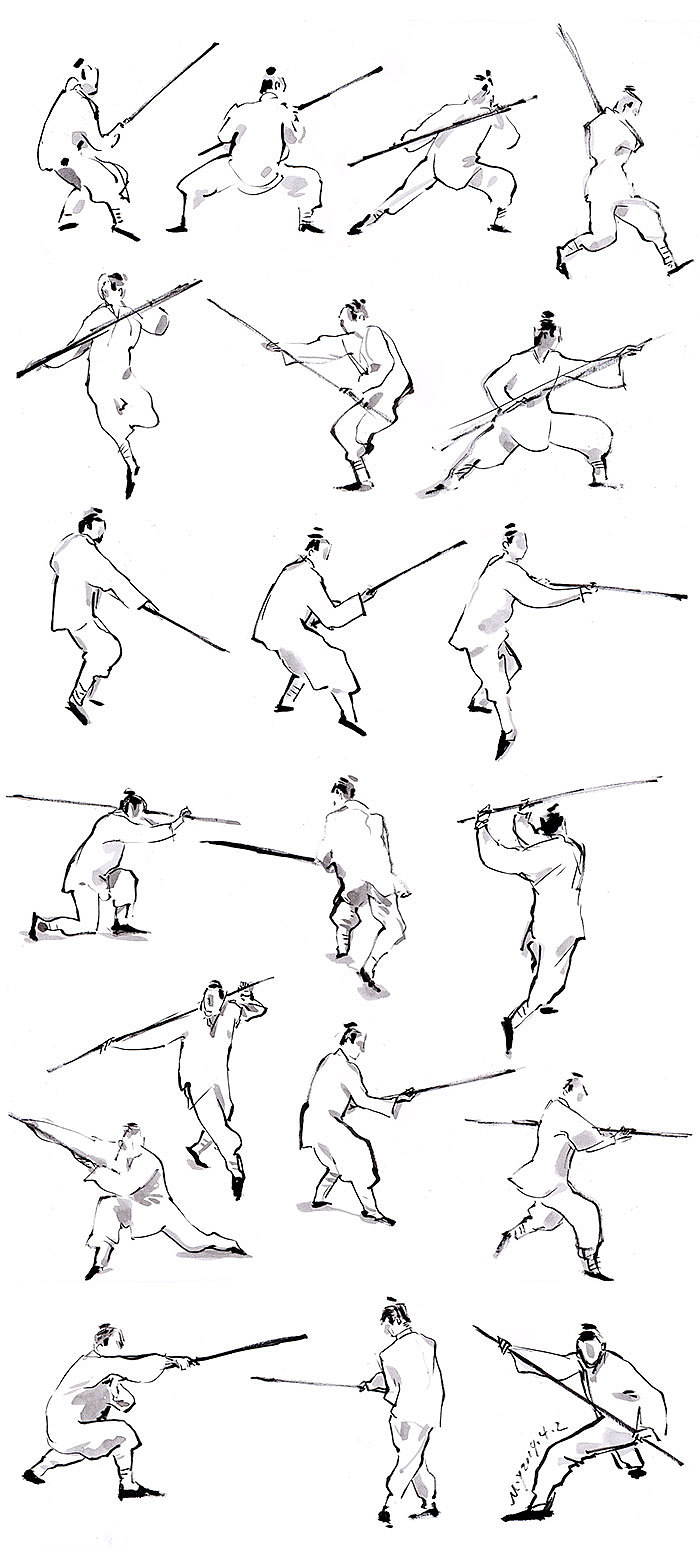 舞蹈武术速写 —禁止转载