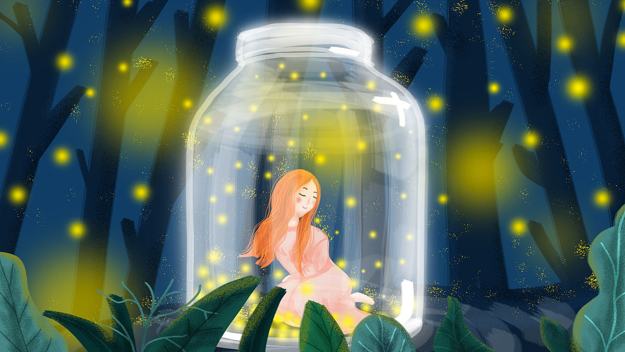 夏夜（图ZMTU5Mjg3NTU2） - 商业插画 - 站酷设计师linda琳哒原创素材 - 站酷ZCOOL