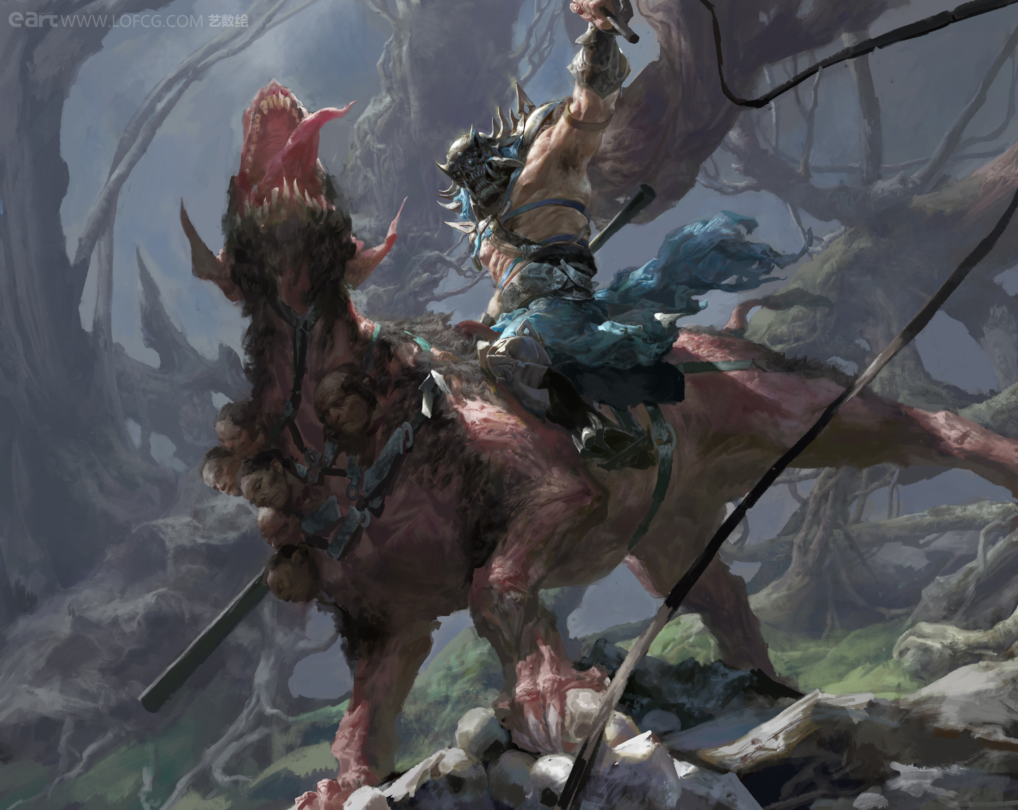 钟风华怪物系列作品|插画|游戏原画|艺数绘cg - 原创作品 - 站酷