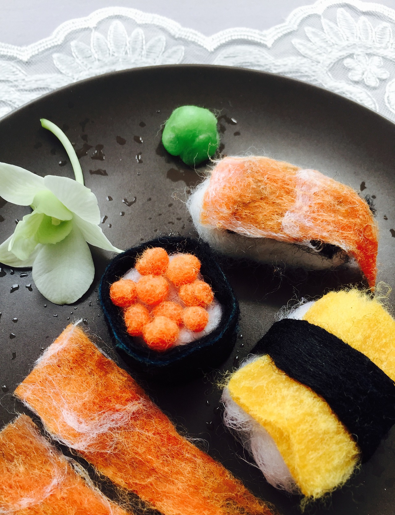  第一次用羊毛毡做寿司