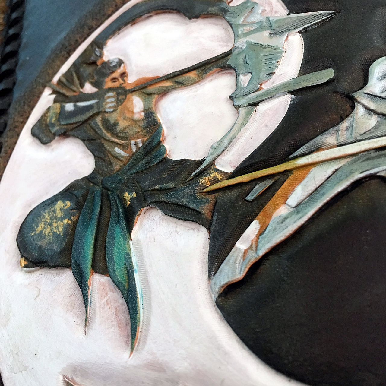 艺原创纯手工定制皮雕箭囊箭袋|手工艺|皮艺|鑫渔皮艺金鱼 - 原创作品