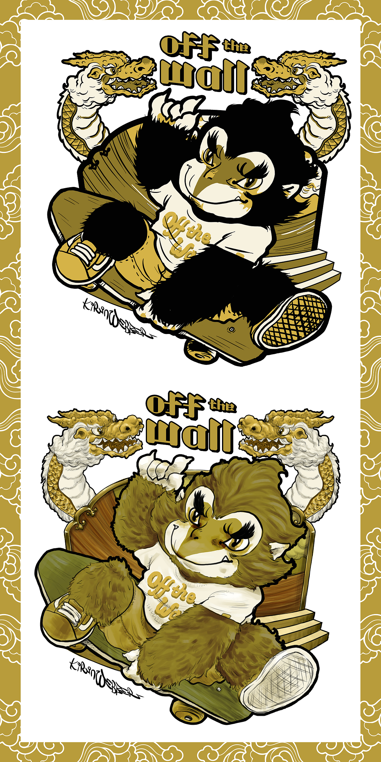 OFF THE WALL（图ZMjA2MzMyODE2） - 新锐潮流插画 - 站酷设计师kirinwebber原创素材 - 站酷ZCOOL