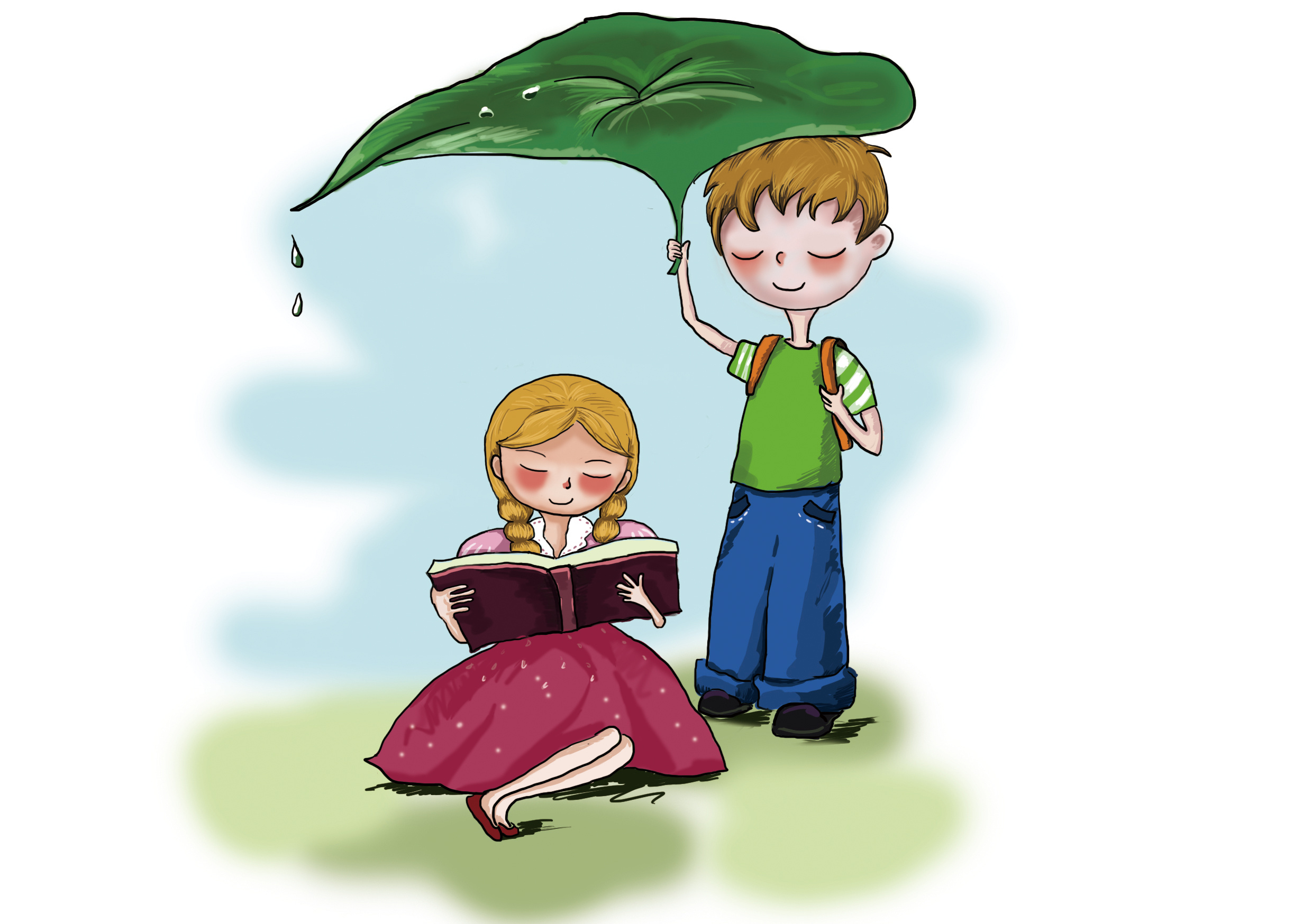 手绘03|插画|儿童插画|喜欢塞塞的猫 - 原创作品 - 站酷 (zcool)