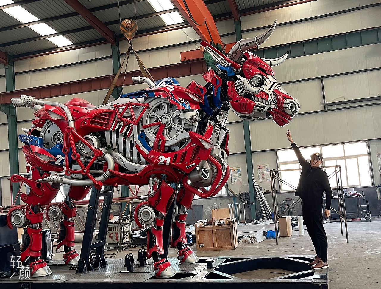 原创机甲美术陈列装置“擎天牛21”（图ZMjY1MTkzODUy） - 手办/模玩 - 站酷设计师肖将军神奇炼兽师原创素材 - 站酷ZCOOL