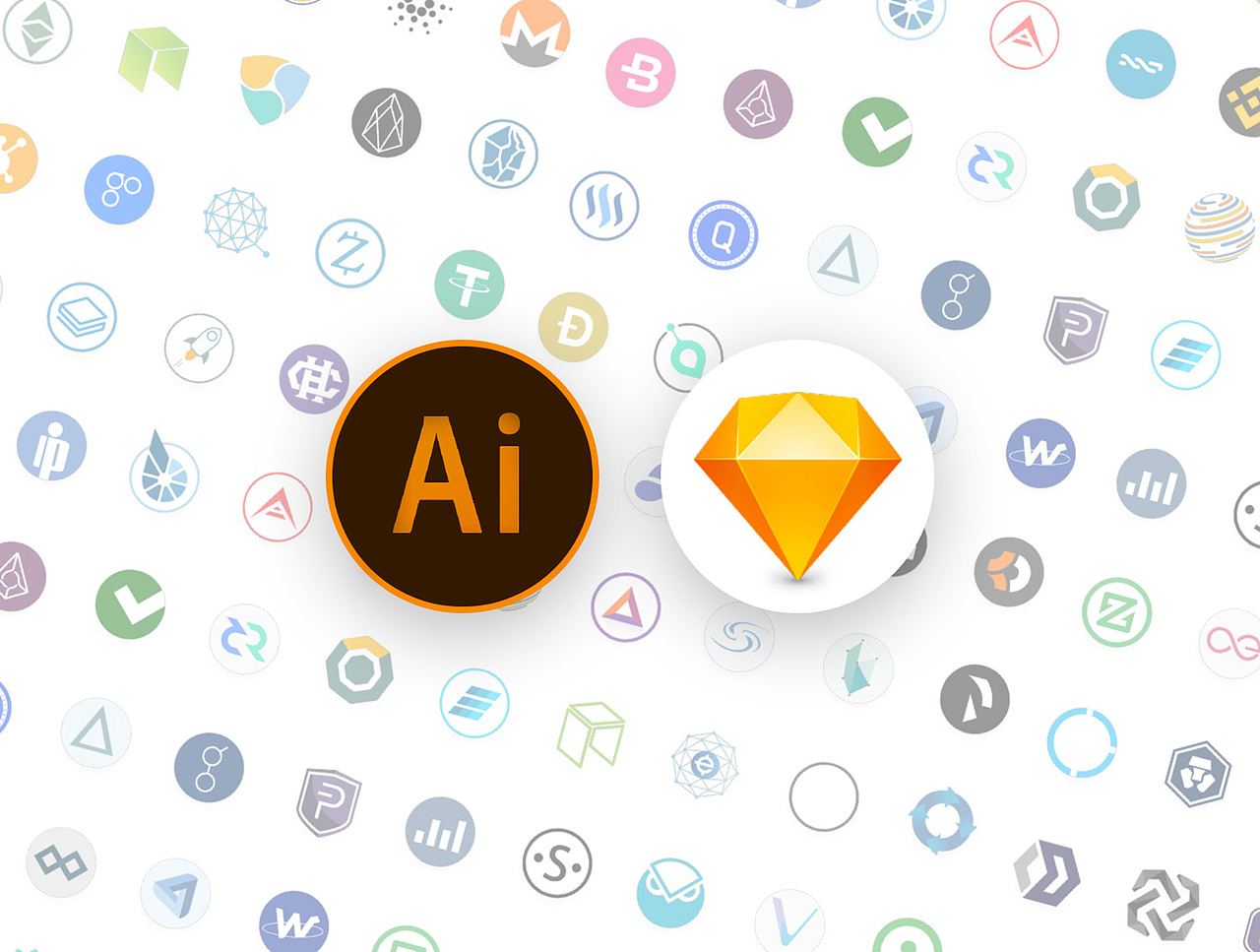 全球排名100强的区块链数字货币（图ZOTkxMjA0ODQ=） - 图标 - 站酷设计师aervea原创素材 - 站酷ZCOOL