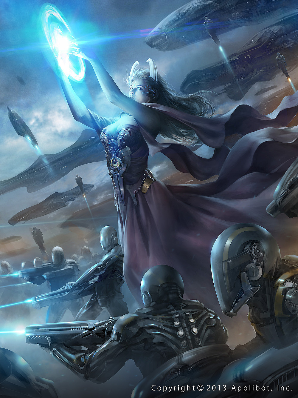 一些科幻风卡牌作品