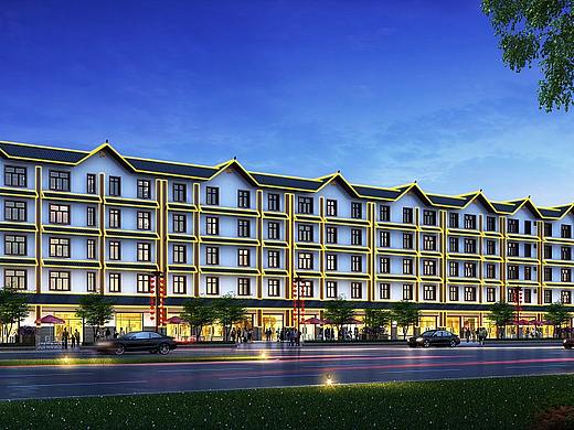 門頭鳥瞰效果圖（個人主頁-ZNTY4MjU0NTI=） - 建筑設(shè)計 - 站酷設(shè)計師做效果圖的小星星原創(chuàng)素材 - 站酷ZCOOL