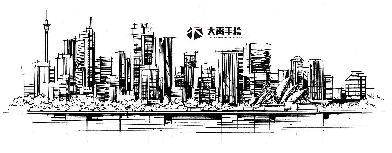 大禹手绘--规划手绘临摹（合辑2）（图ZMjE0MDM1ODY4） - 其他空间 - 站酷设计师大禹手绘原创素材 - 站酷ZCOOL