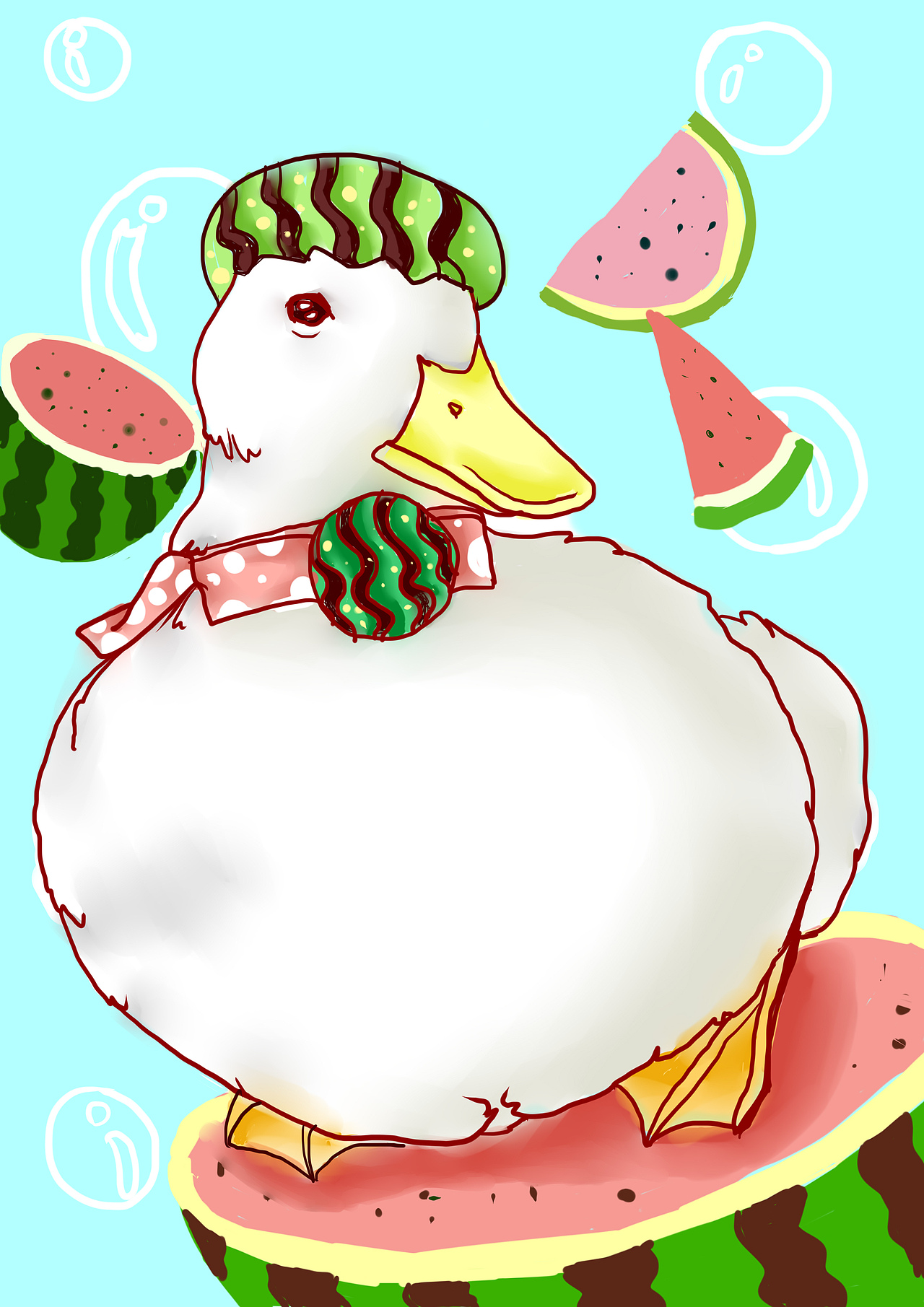 可爱的柯尔鸭小日常(小西瓜,小南瓜,小黄瓜,小冬瓜