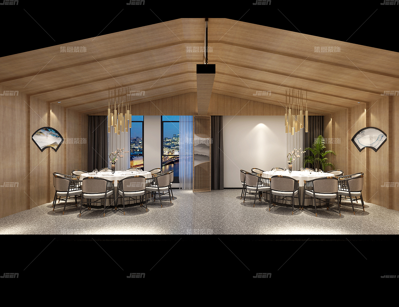 生态酿酒园区中餐厅_中餐厅设计效果图_中餐厅案例