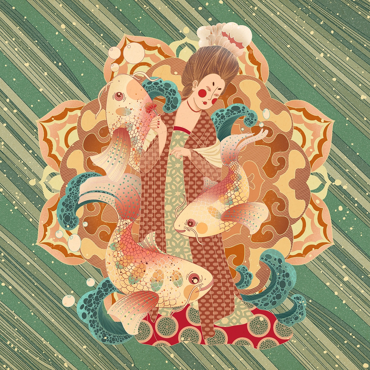 大唐风韵--插画（图ZMjMwNTQxMTU2） - 商业插画 - 站酷设计师插画师_功夫怂猫原创素材 - 站酷ZCOOL