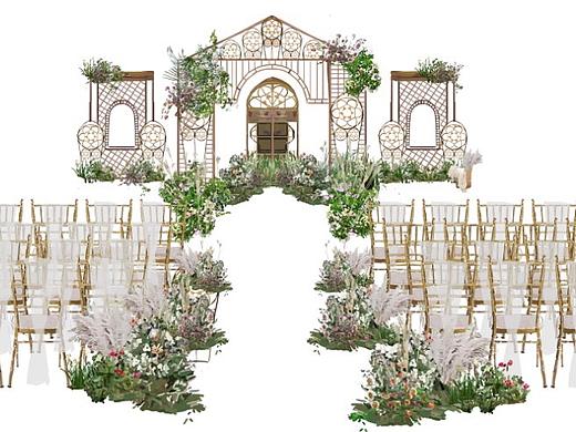 婚礼手绘／婚礼效果图／宴会设计作品12