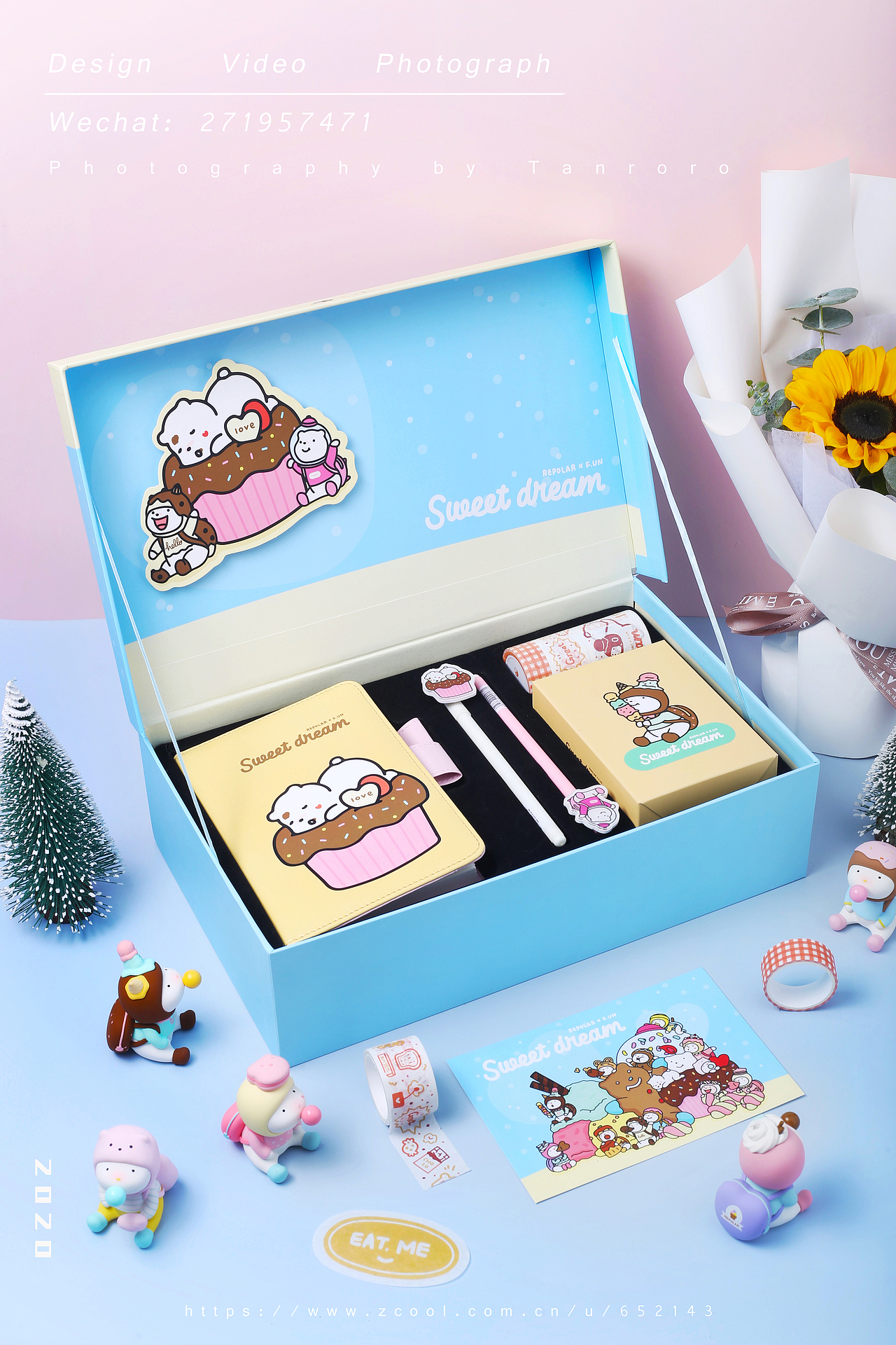 笔记本+文创礼盒拍摄