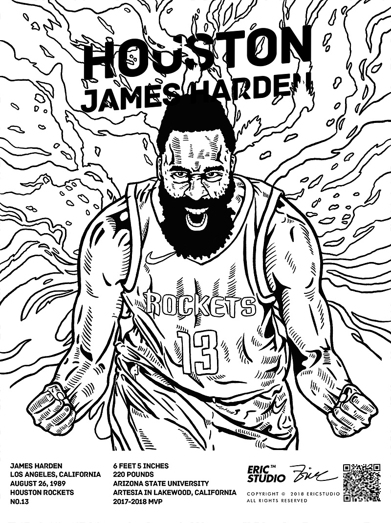 原创作品:2018 NBA季后赛插画纪录
