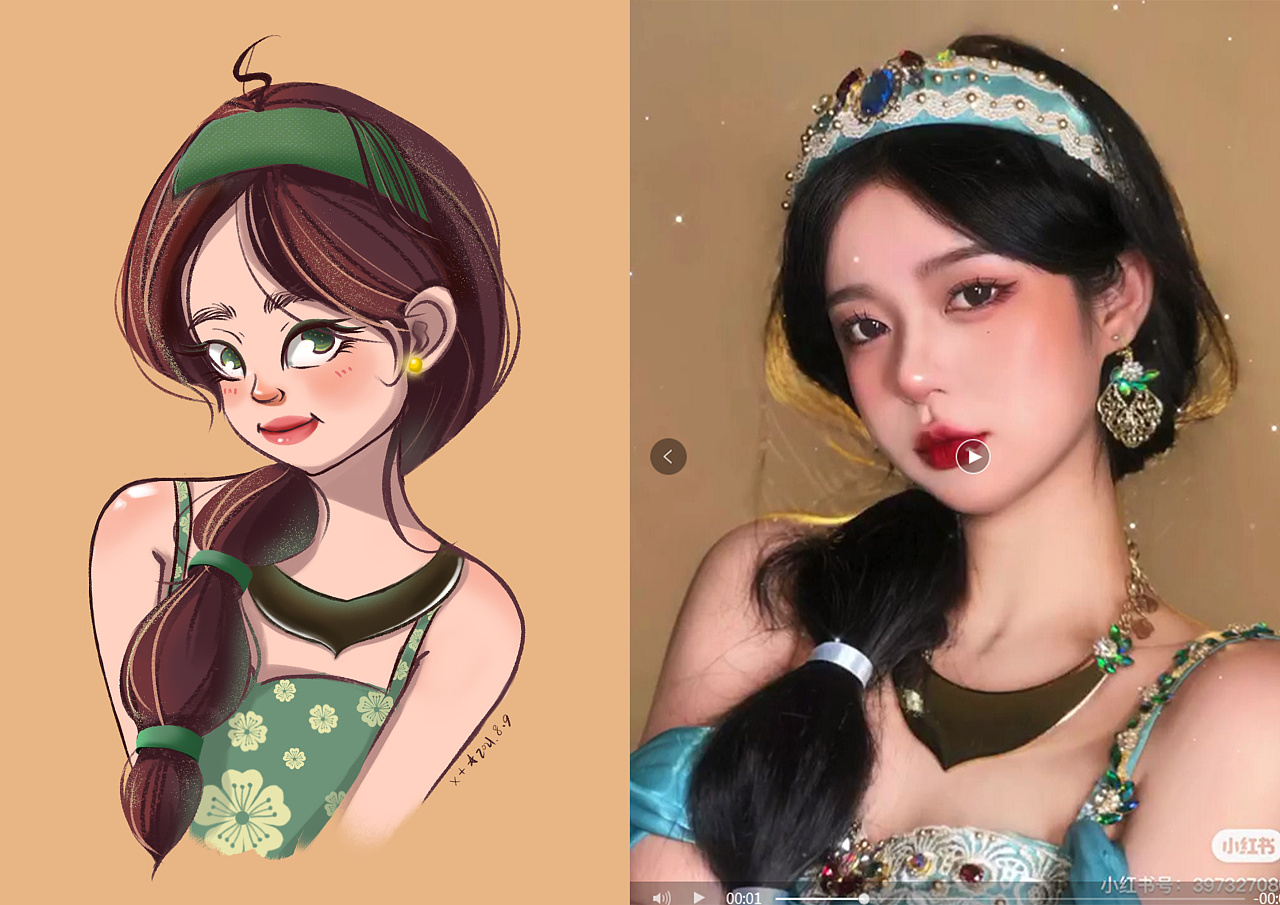 真人人头插画创作