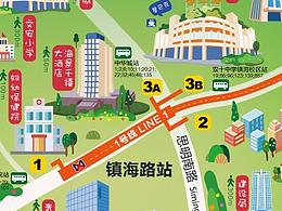 廈門地鐵手繪地圖
