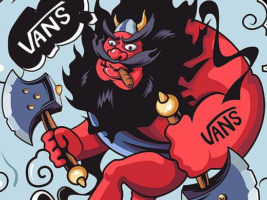 VANS图案设计 李逵耍板