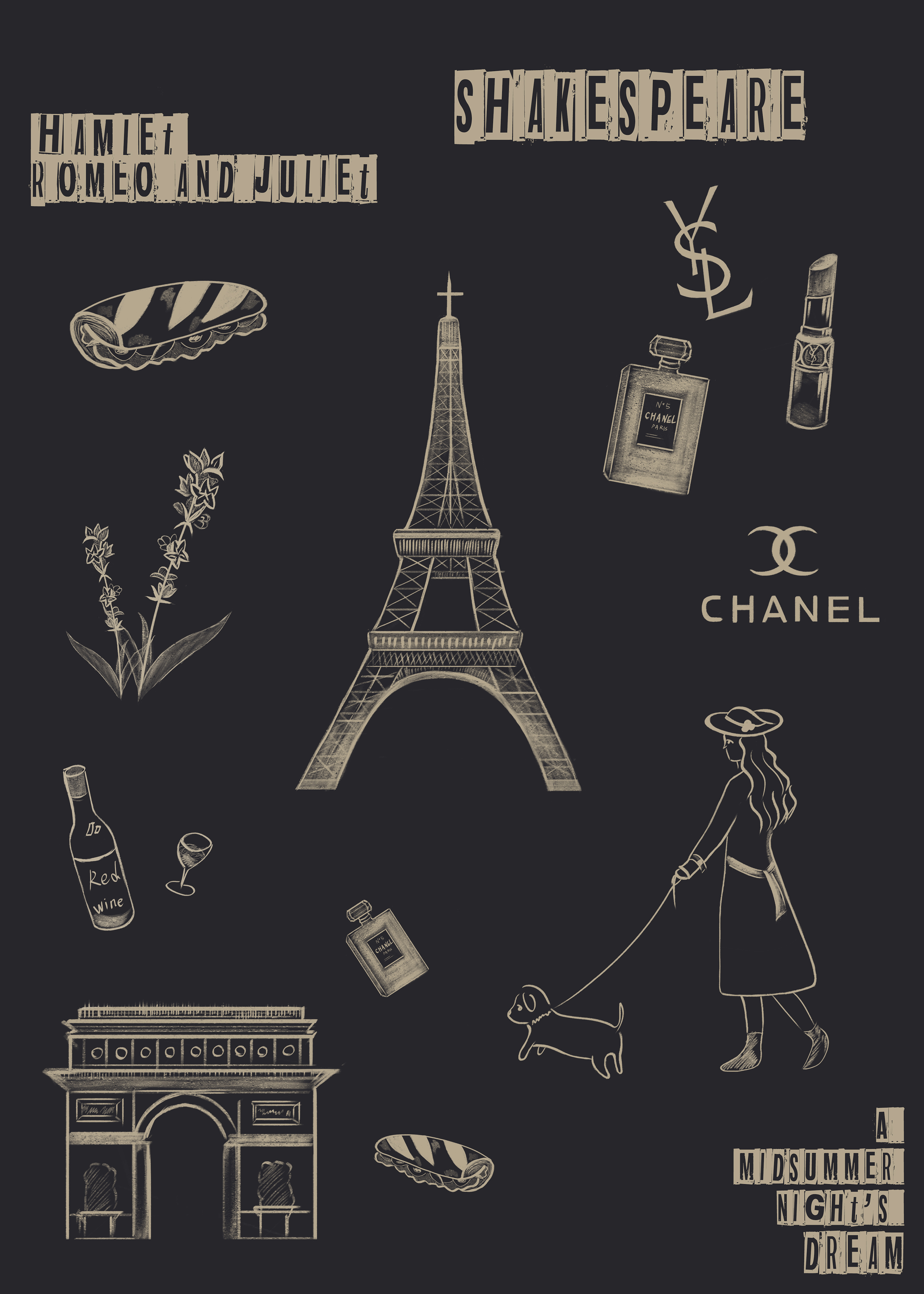 黑底涂鸦|插画|商业插画|聪明瑾 - 原创作品 - 站酷 (zcool)