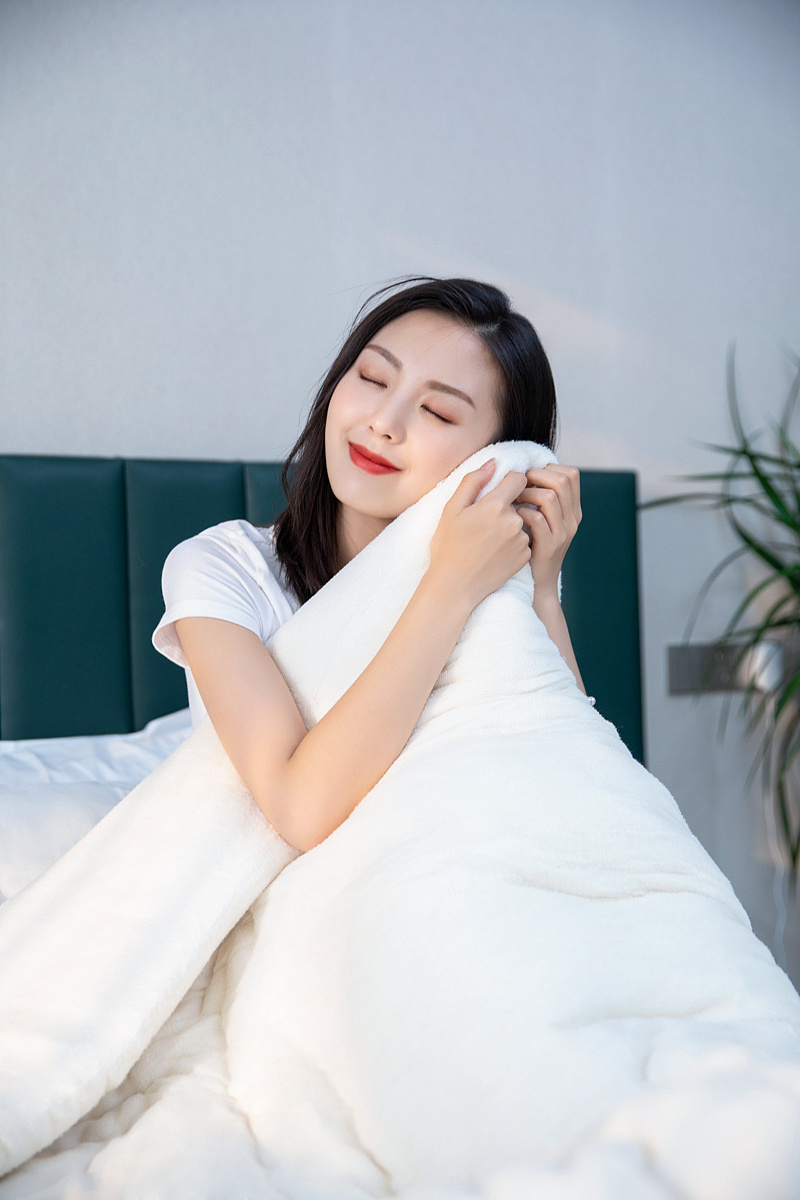 棉被 模特拍摄