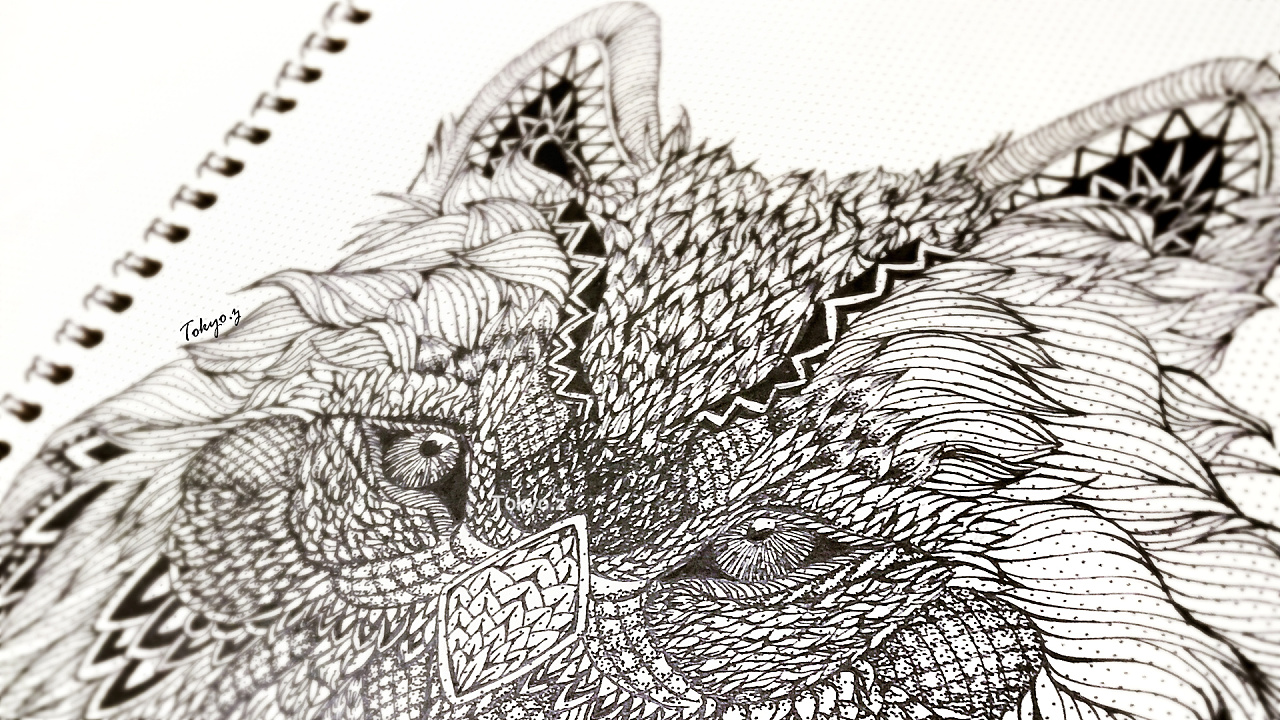 丛林系列-北极狼(jungle series-arctic wolf)