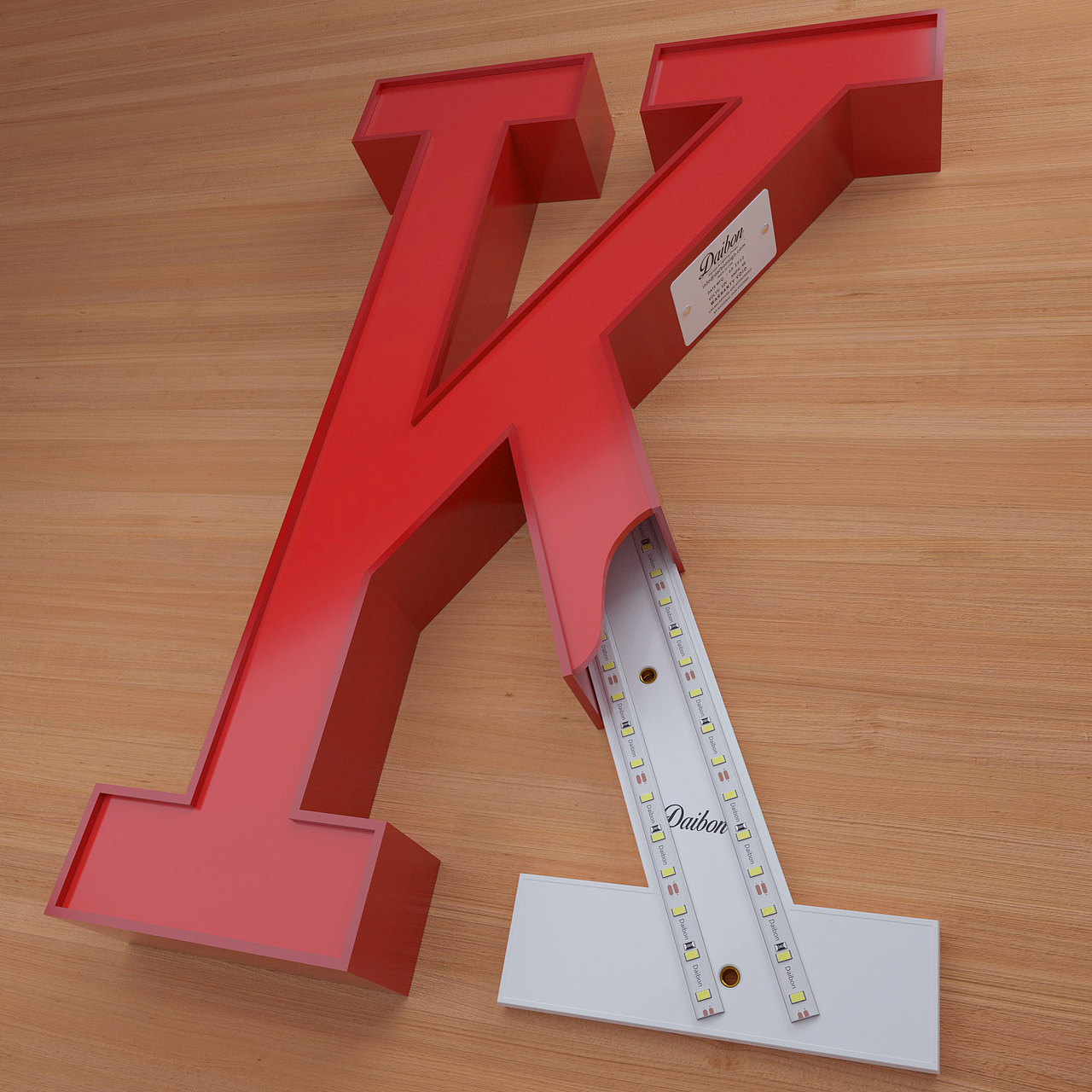 6款k字灯源组建模渲染