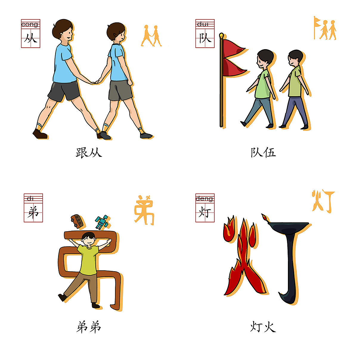 象形文字卡片设计