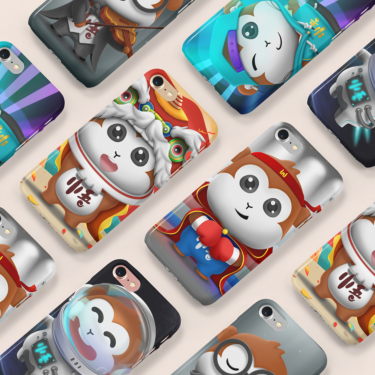 国潮IP悟多多，国潮手机壳授权合作（图ZMjI0OTIzMzQ0） - 生活用品 - 站酷设计师栋漫文创原创素材 - 站酷ZCOOL