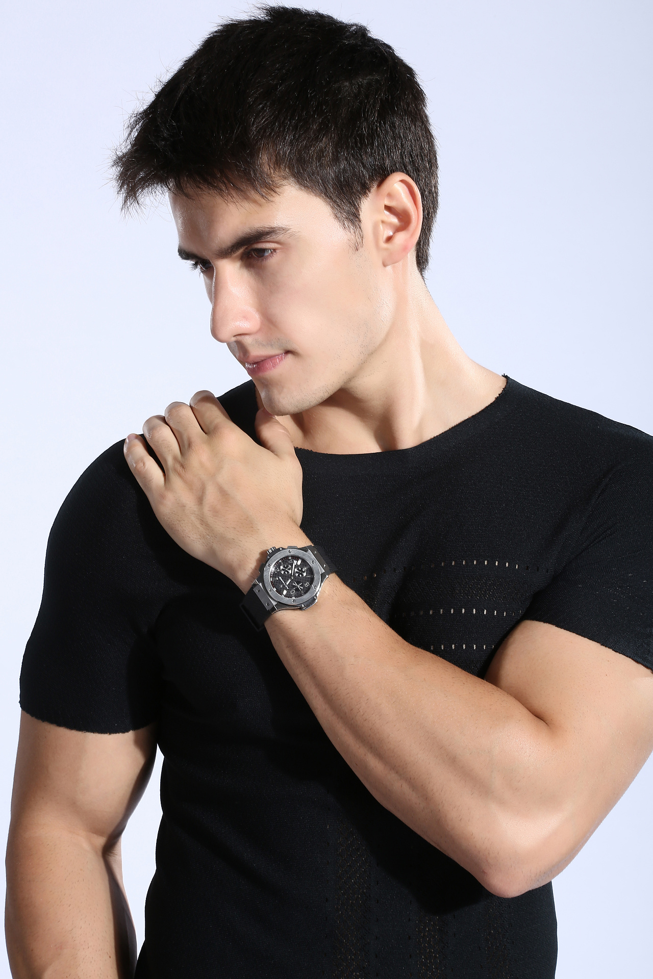 手表机械表高反光模特手表男