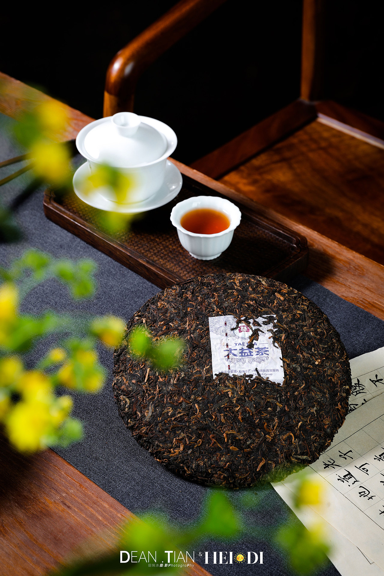 田瑞冰摄影dean普洱茶金针白莲