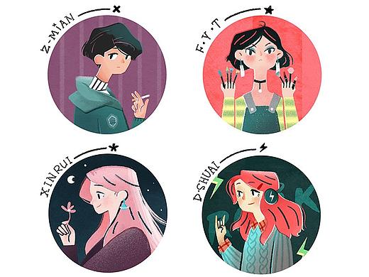 【原创】画我几个朋友