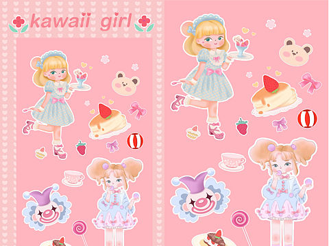 可爱贴纸系列