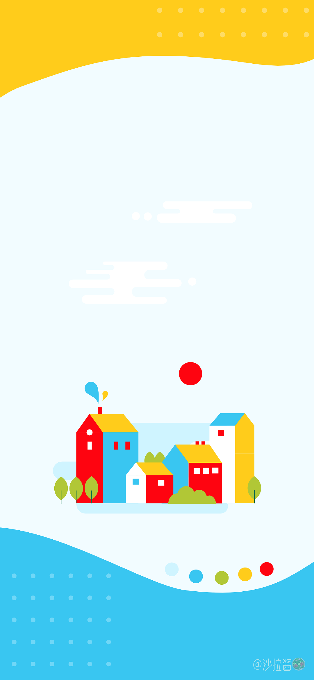 原创壁纸|玩转对比色🎨（图ZMzQwMzE0NTEy） - 商业插画 - 站酷设计师沙拉酱来画画啦原创素材 - 站酷ZCOOL