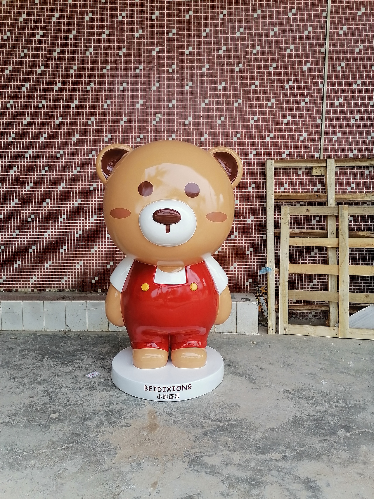 玻璃钢熊猫卡通雕塑 彩绘动物卡通定制