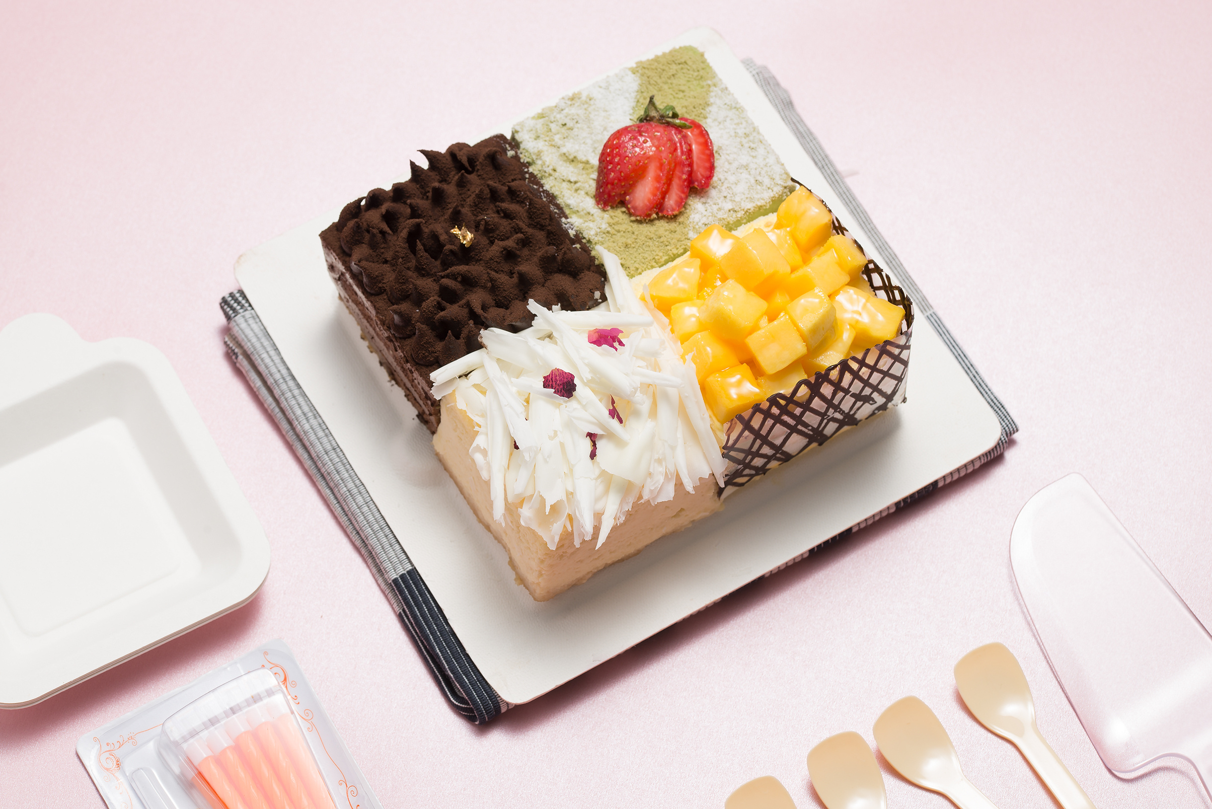 蛋糕摄影#带外卖器皿