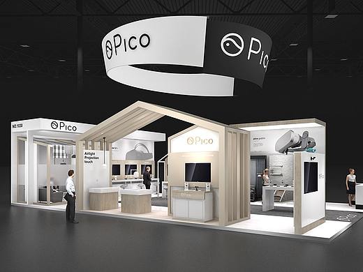 智能家居展位展会展览展示展台展点展厅3d效果图设计