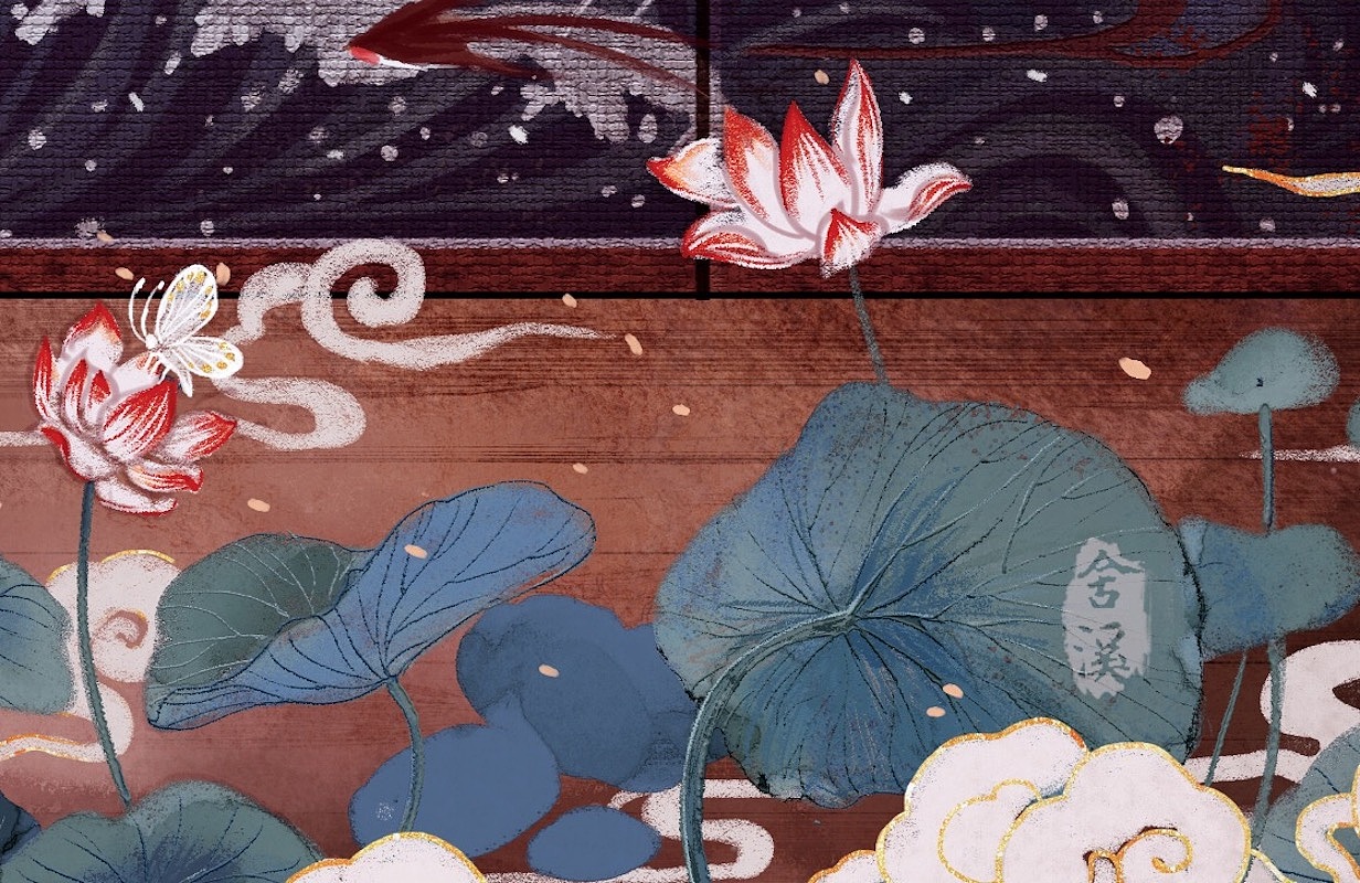 满载星河与君弈-古风插画