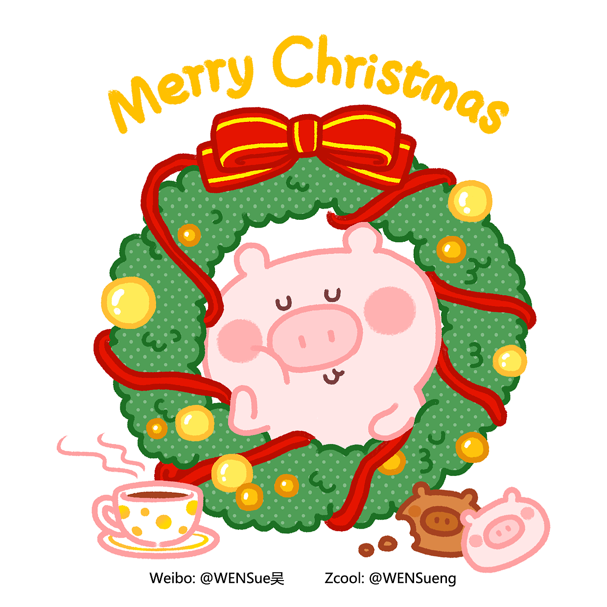 #猪仔的日常#微信表情上架啦啦啦~~