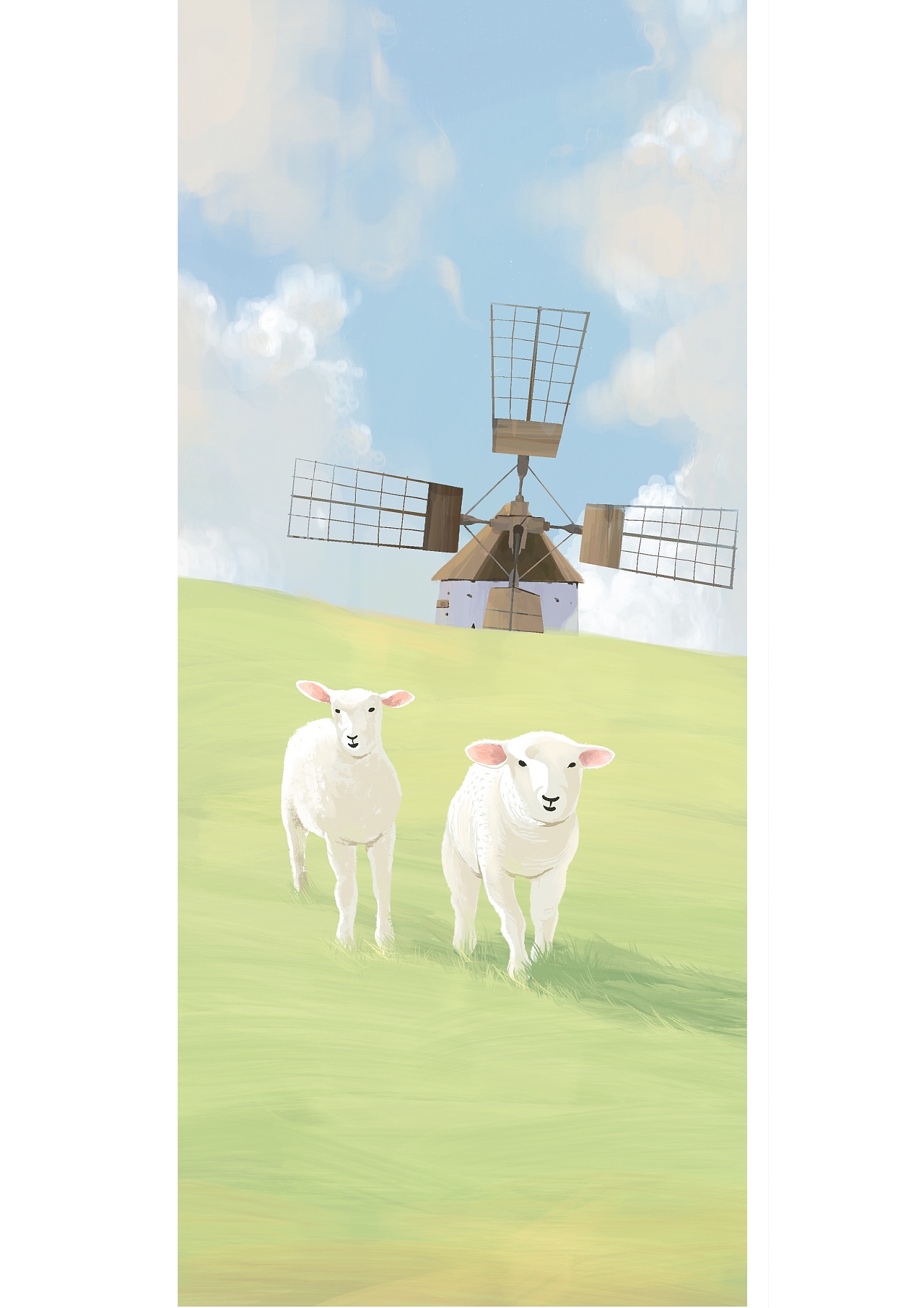 光,植物和小羊|插画|创作习作|山大王666 - 原创作品 - 站酷 (zcool)