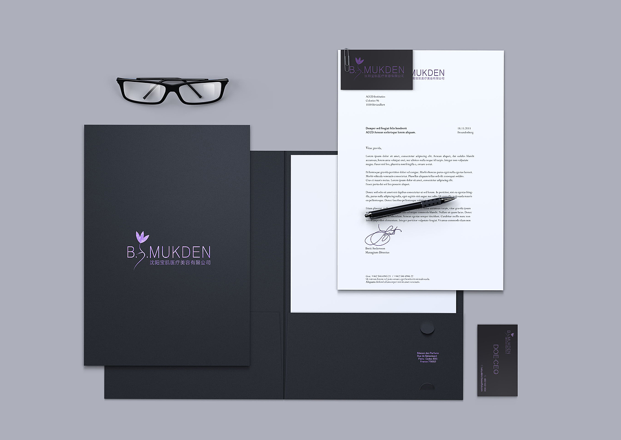 第一次做vi！美容美体公司（图ZNTUwNDM4MjQ=） - 品牌 - 站酷设计师Ucky原创素材 - 站酷ZCOOL