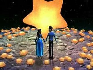 全息星空动画素材,梦幻全息投影