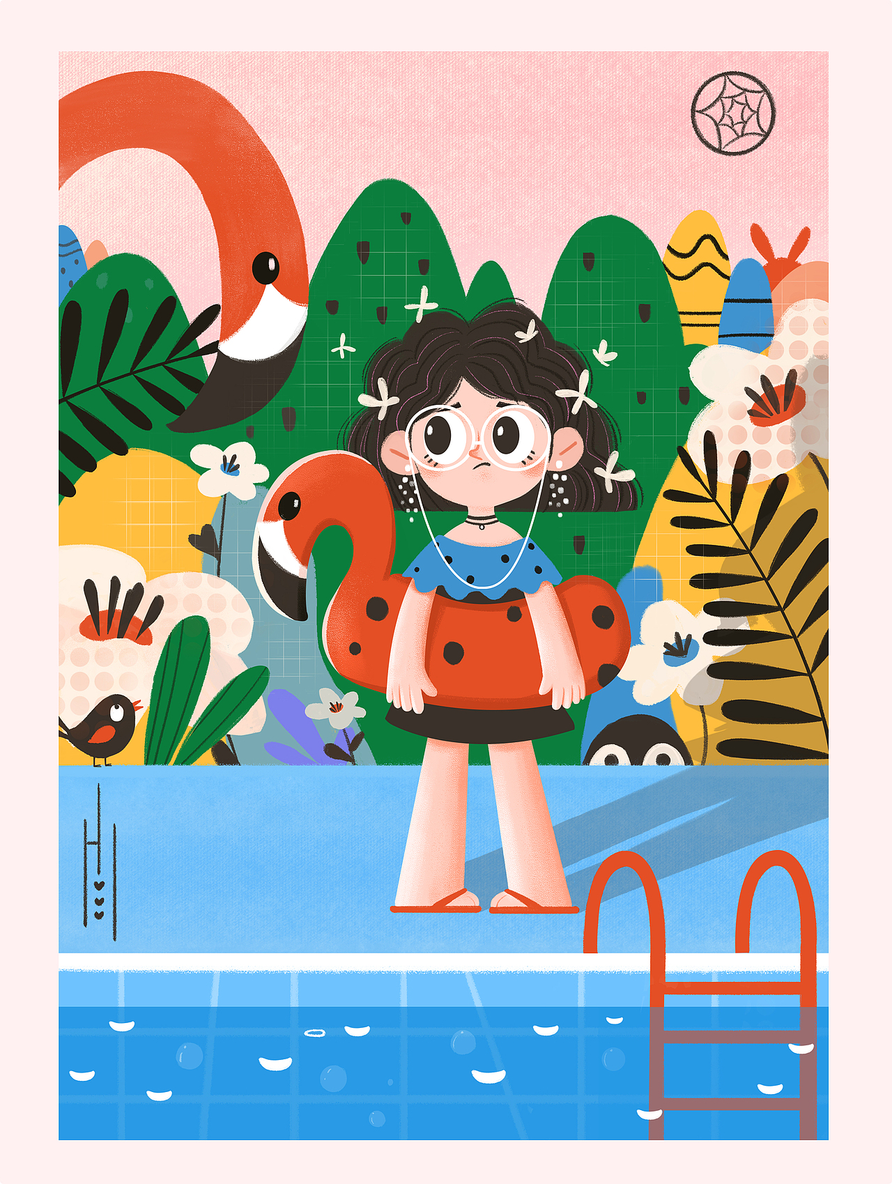 夏天?。▓DZMjE4NjI5NjE2） - 兒童插畫 - 站酷設(shè)計師蜜桃酥兇手原創(chuàng)素材 - 站酷ZCOOL