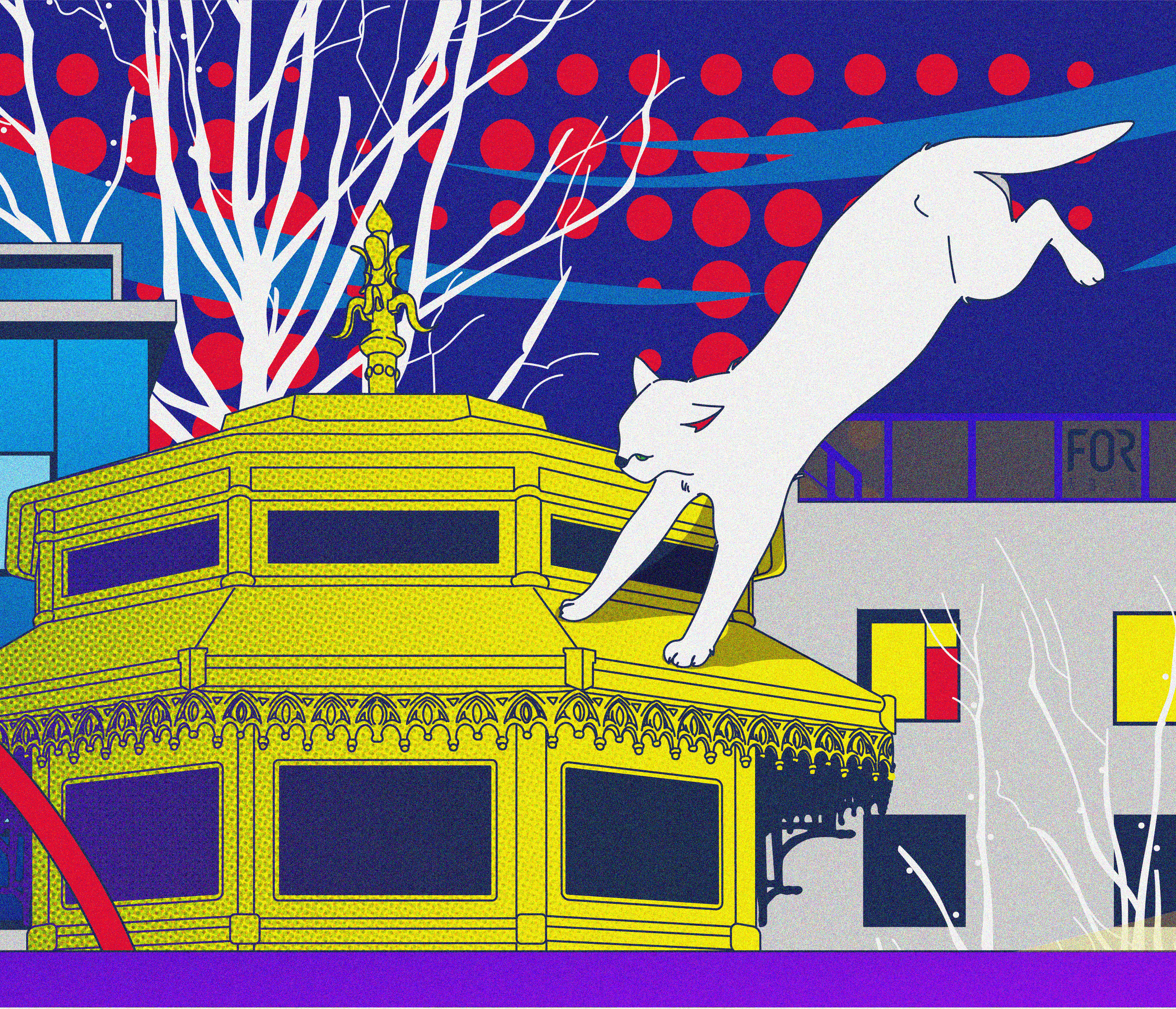 天物空间户外装饰插画