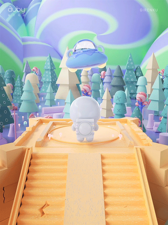 【auby澳贝字母认知火箭】创意视觉动画——巨人谷制作