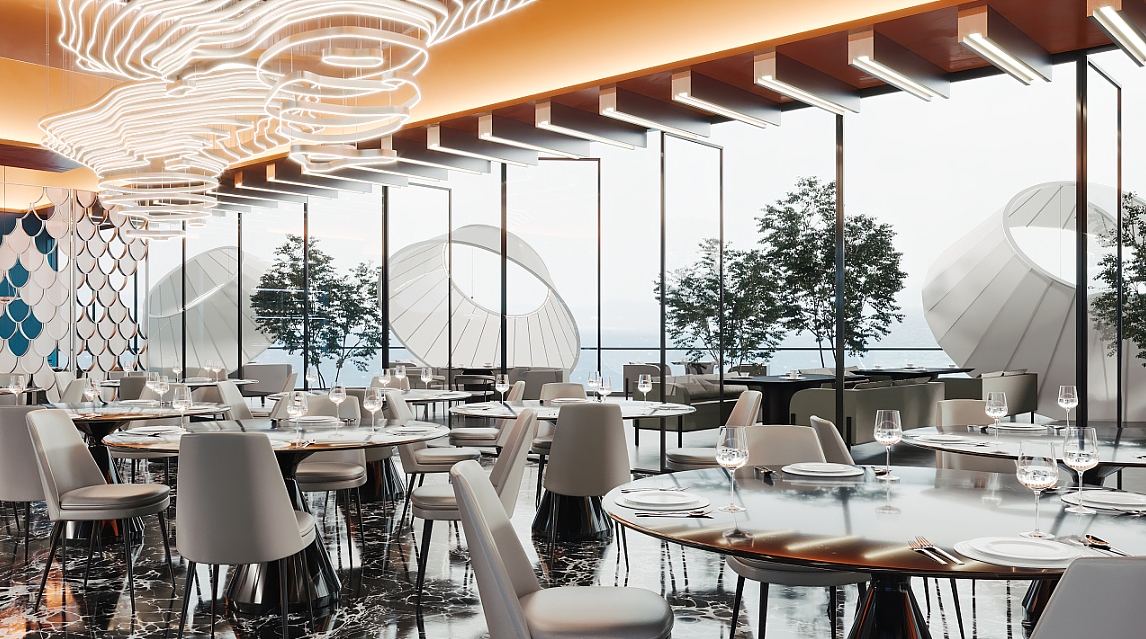 定制餐饮宴客厅大型梯田山脉吊灯（图ZMjc5ODE3ODcy） - 酒店餐饮设计 - 站酷设计师勇蜀黍原创素材 - 站酷ZCOOL